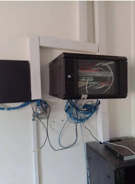 Organized network rack installation